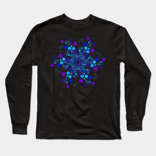Where You Wanna Be - Abstract Kaleidoscope Snowflake Long Sleeve T-Shirt
